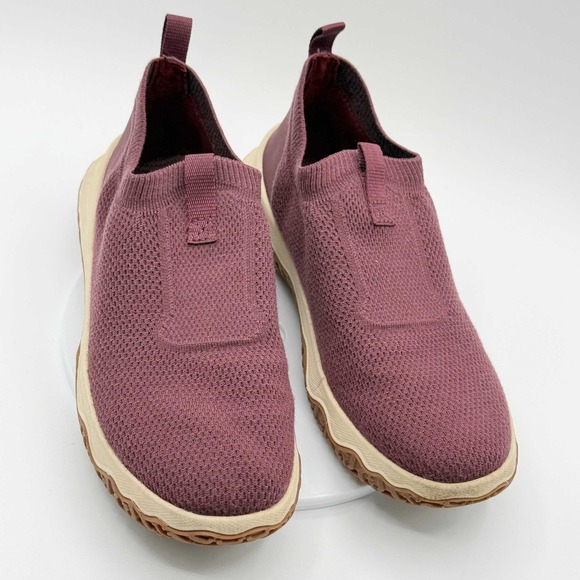L.L.BEAN Day Venture Knit Slip On Comfort Sneakers‎ Size 9.5 Womens Burgundy - Picture 3 of 8